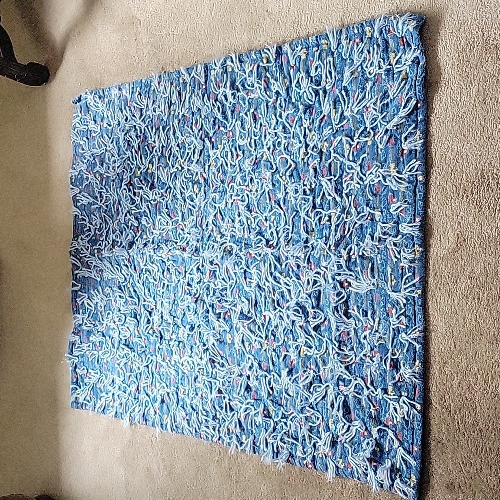 Homemade Blue Quilt Baby Blanket